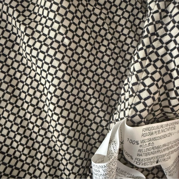 ZARA BLAZER PRINTED FLORAL QUILTED CARDIGAN WHITE RED JACKET BLOGGERS size M - Picture 15 of 16